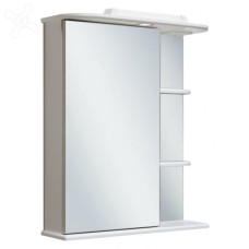 Зеркало-шкаф "Магнолия" 50 см, свет,выкл., розетка, белое